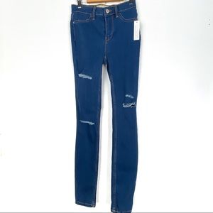 New FREE PEOPLE skinny jeans 25 ripped b519